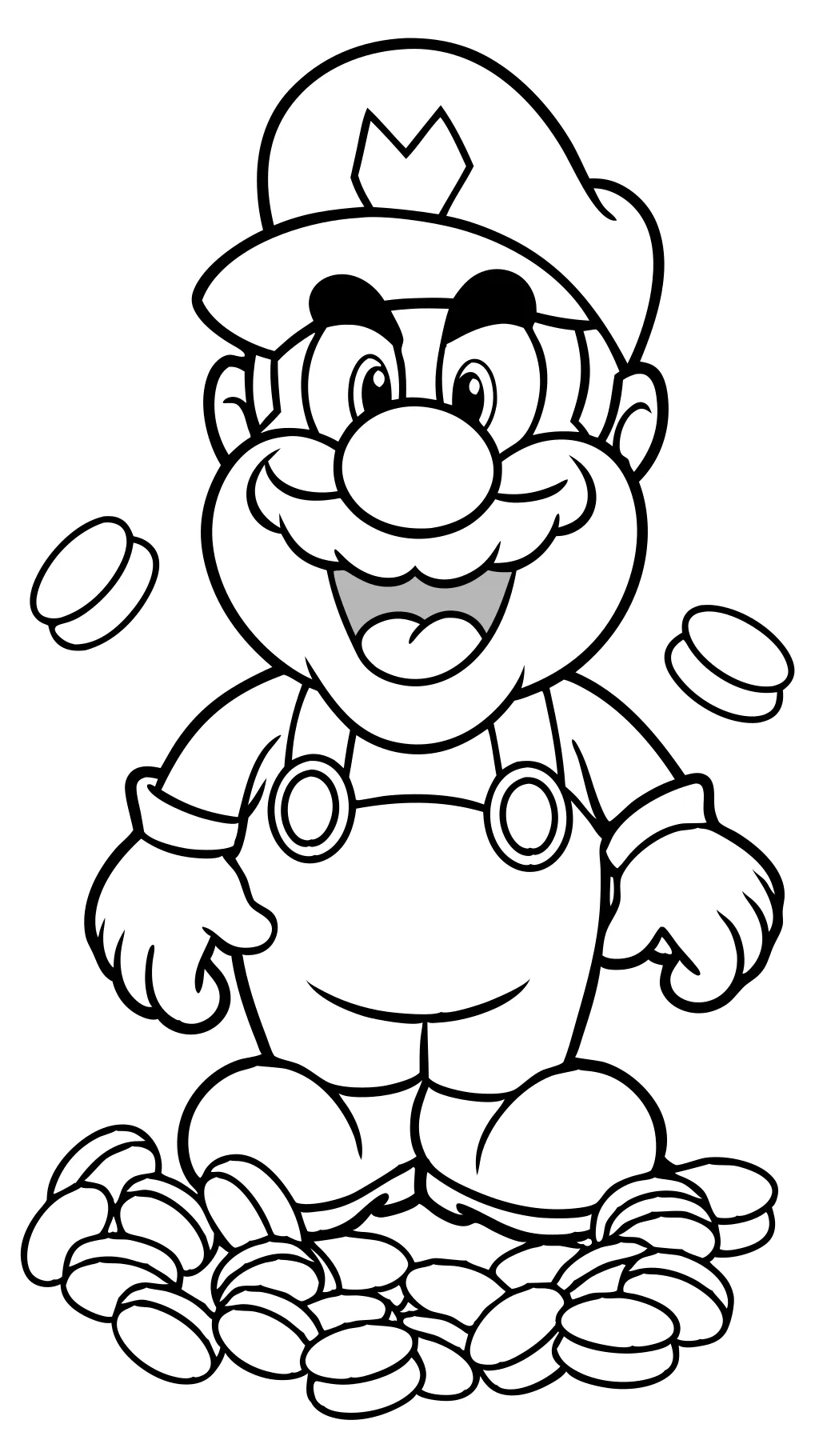 wario coloring pages